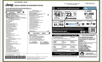 2024 Jeep Grand Cherokee Anniversary Edition 4xe