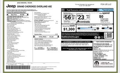2022 Jeep Grand Cherokee Overland 4xe