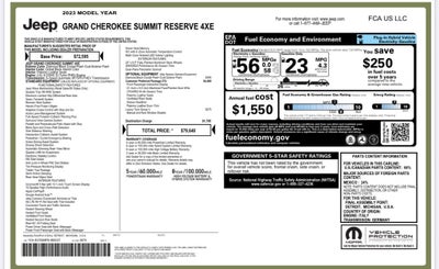 2023 Jeep Grand Cherokee Summit Reserve 4xe
