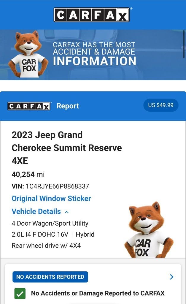 2023 Jeep Grand Cherokee Summit Reserve 4xe