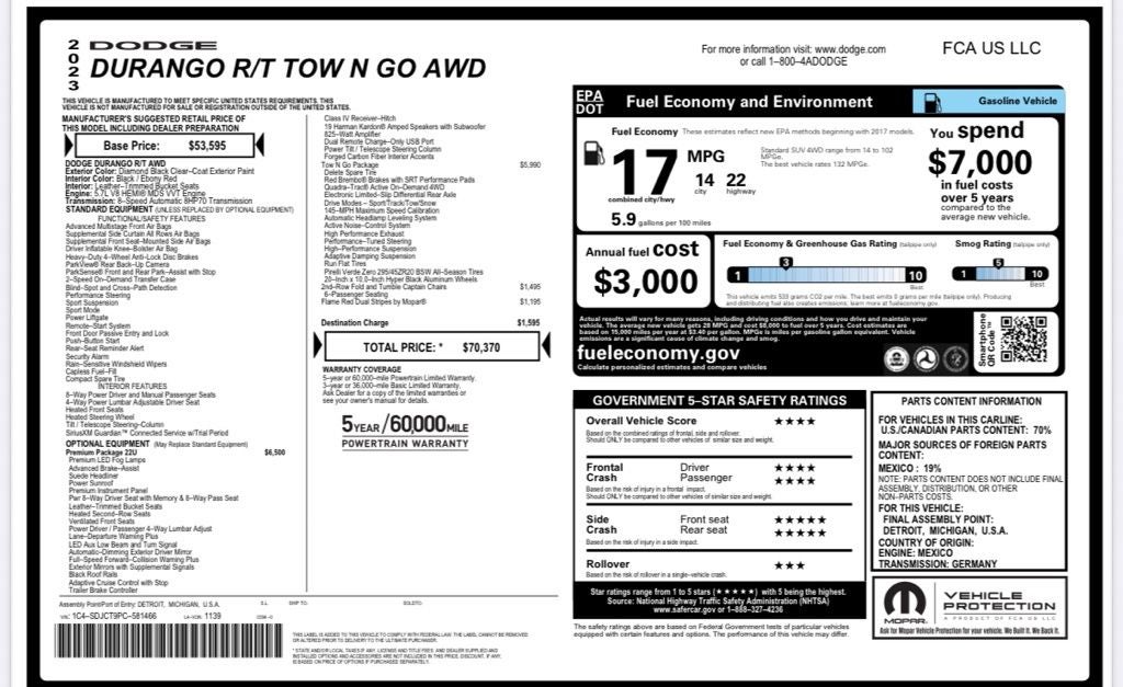2023 Dodge Durango R/T
