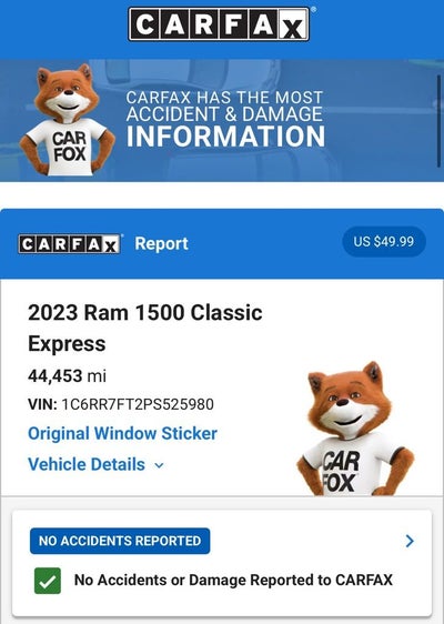 2023 RAM 1500 Classic Express