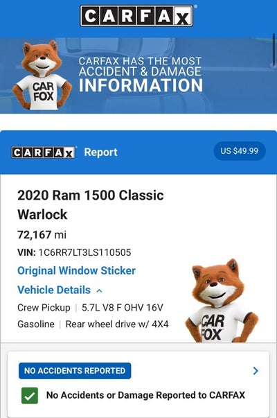 2020 RAM 1500 Classic Warlock