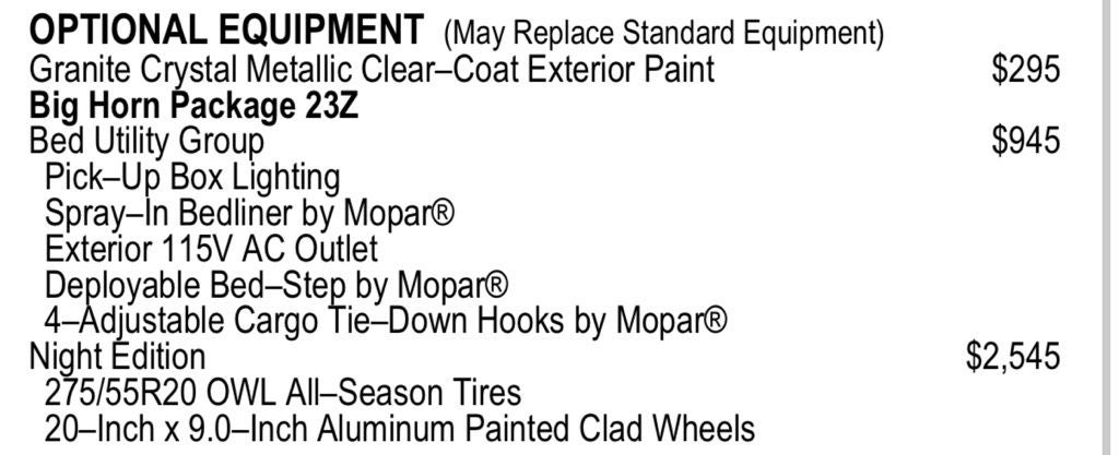 2025 RAM 1500 Big Horn/Lone Star