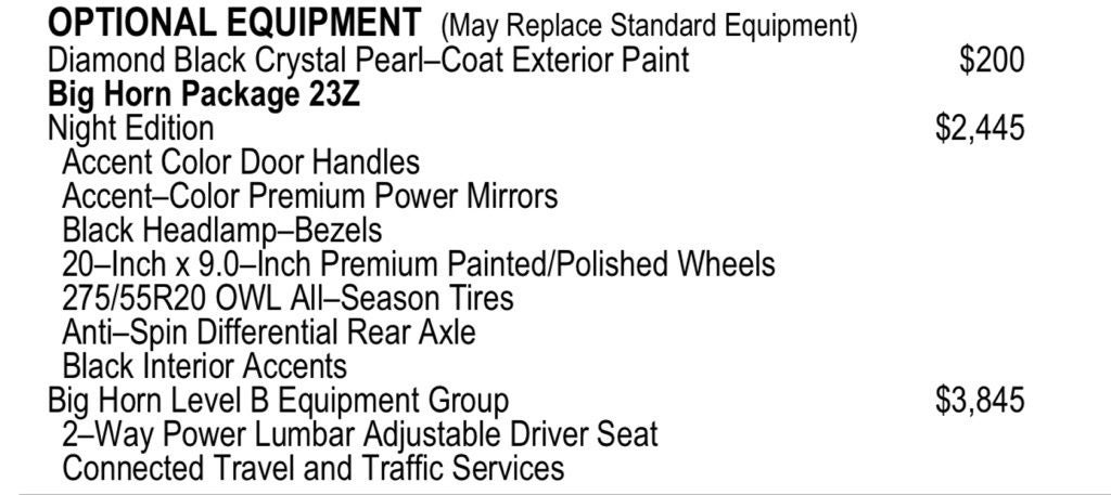 2023 RAM 1500 Big Horn/Lone Star