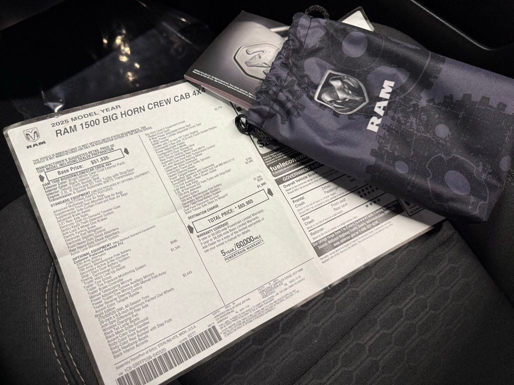 2025 RAM 1500 Big Horn/Lone Star