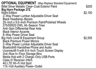 2022 RAM 1500 Big Horn/Lone Star