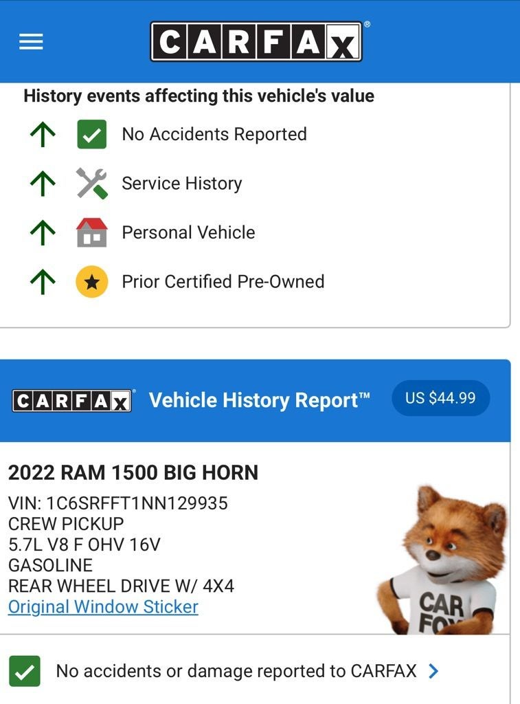 2022 RAM 1500 Big Horn/Lone Star