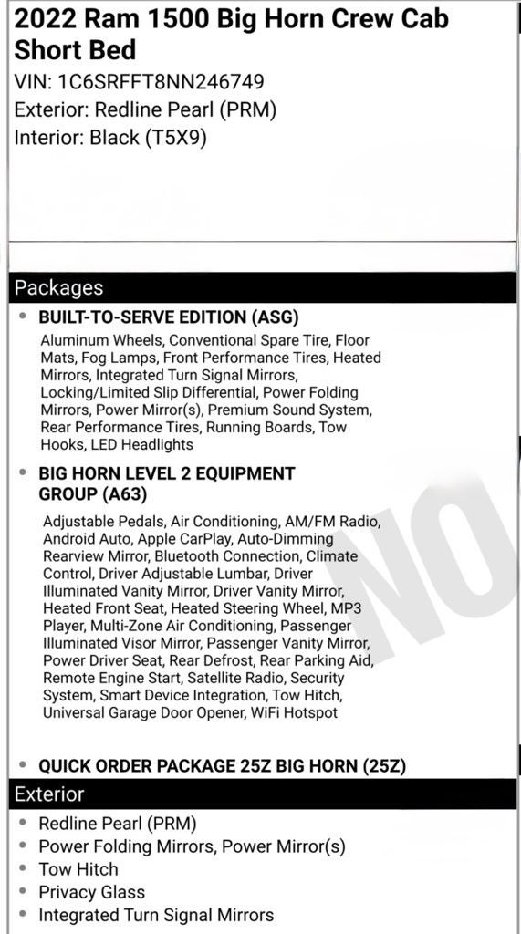 2022 RAM 1500 Big Horn/Lone Star