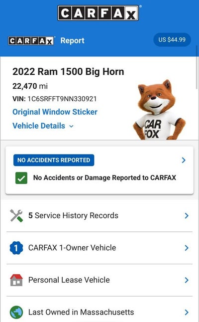 2022 RAM 1500 Big Horn/Lone Star