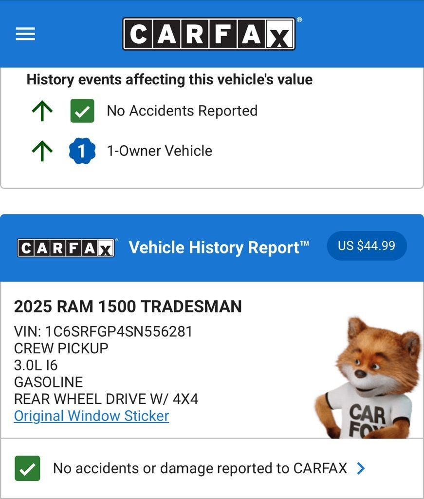 2025 RAM 1500 Tradesman