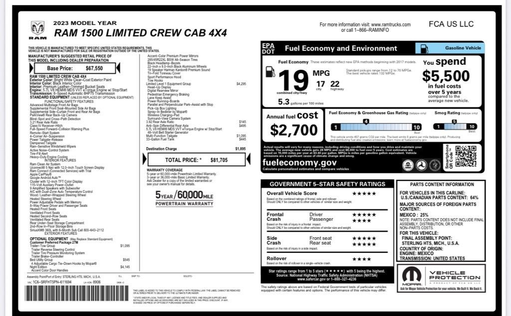 2023 RAM 1500 Limited