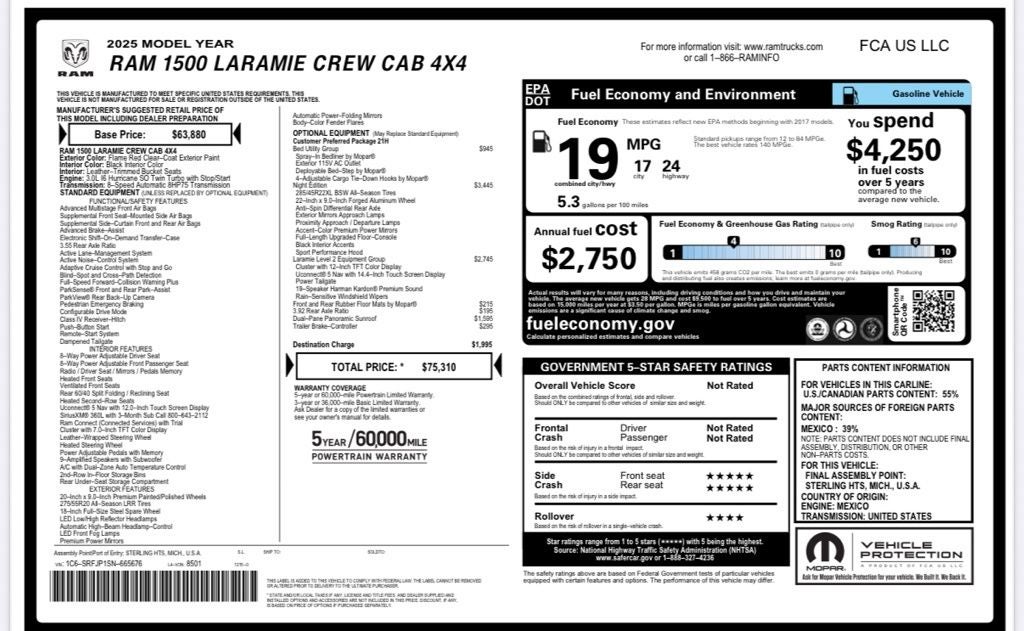 2025 RAM 1500 Laramie