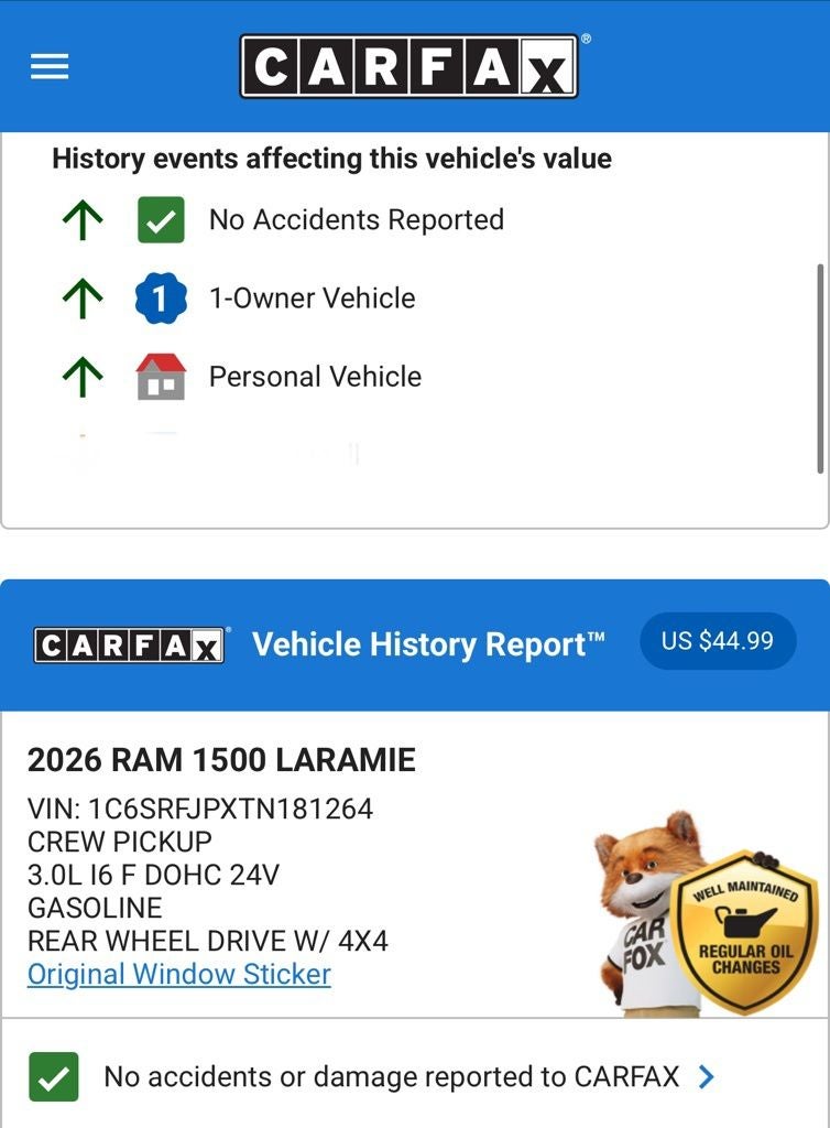 2026 RAM 1500 Laramie