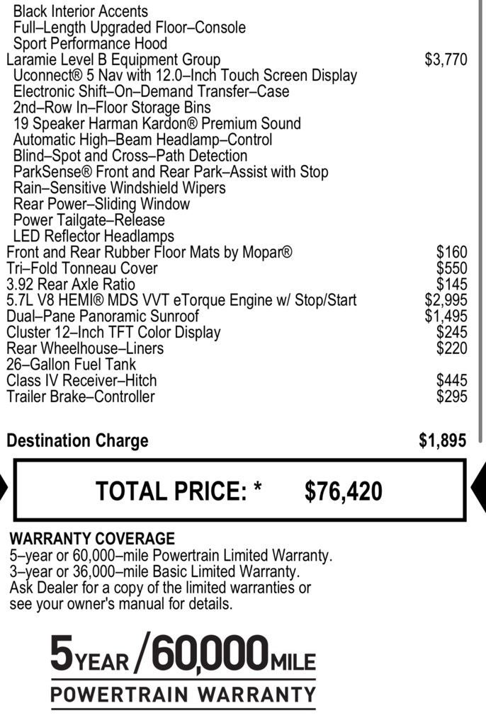 2023 RAM 1500 Laramie