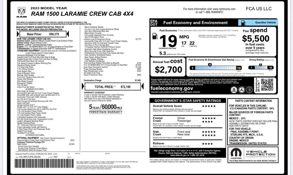 2023 RAM 1500 Laramie