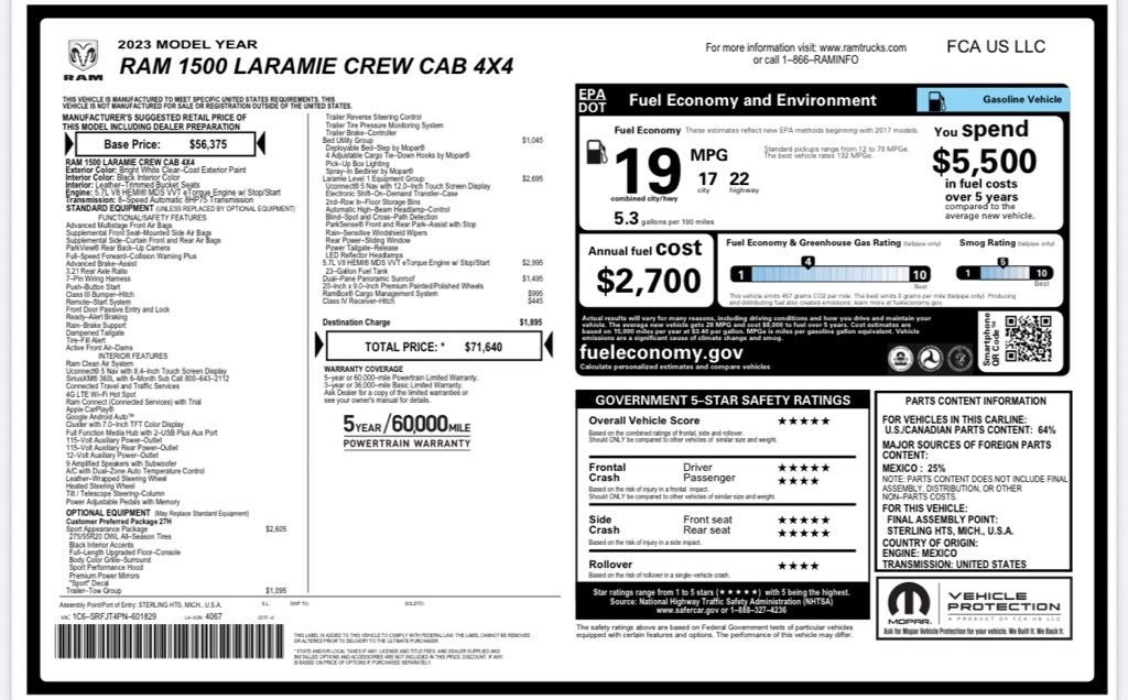 2023 RAM 1500 Laramie