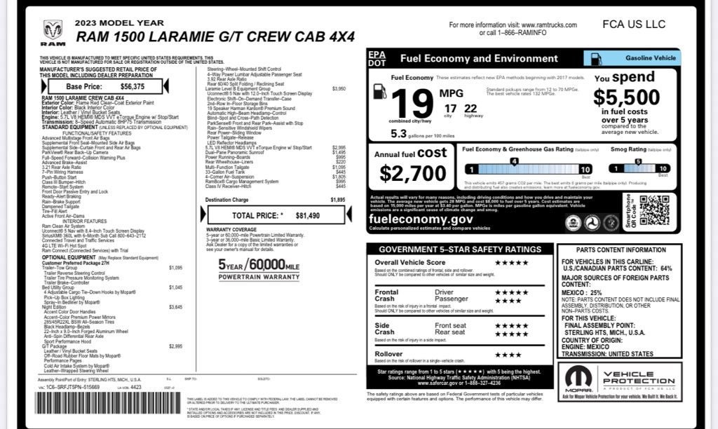 2023 RAM 1500 Laramie