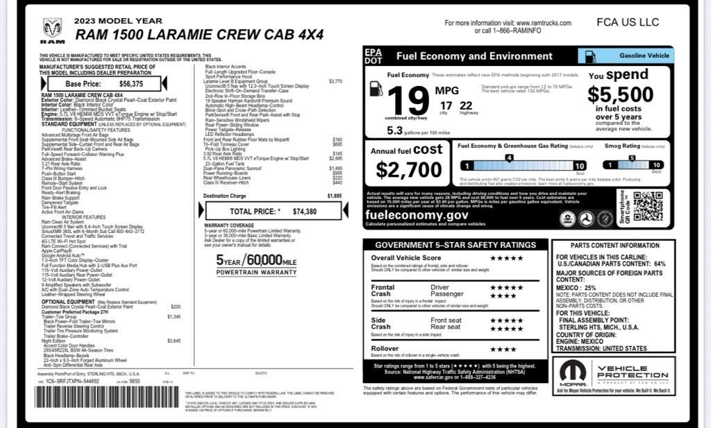 2023 RAM 1500 Laramie