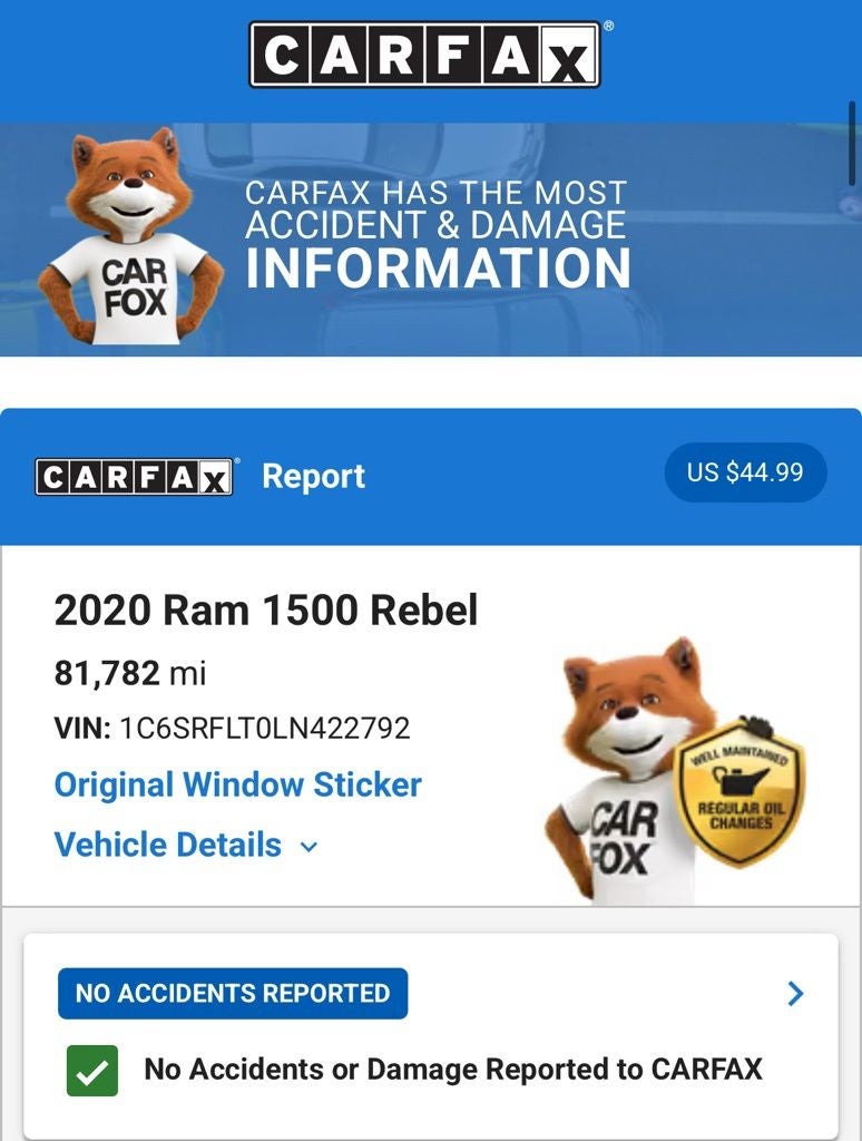 2020 RAM 1500 Rebel