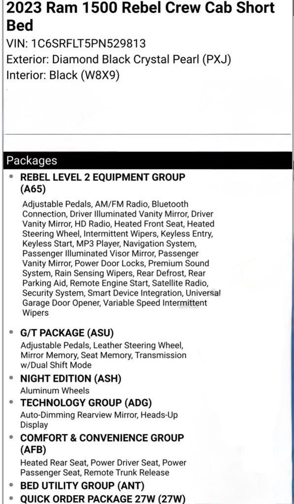 2023 RAM 1500 Rebel