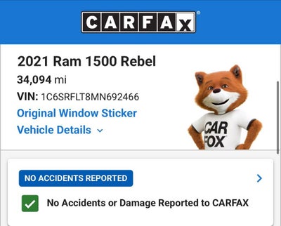 2021 RAM 1500 Rebel