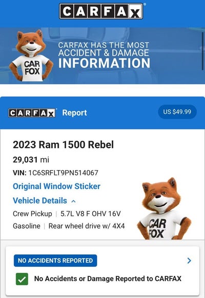 2023 RAM 1500 Rebel