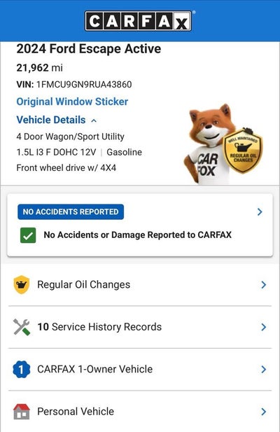 2024 Ford Escape Active