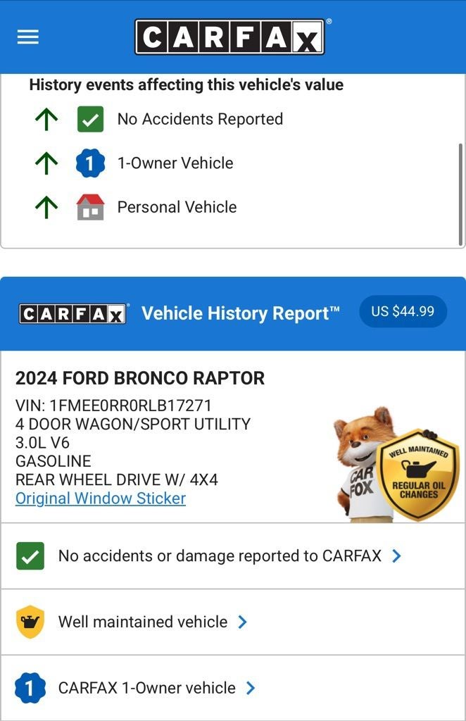 2024 Ford Bronco Raptor