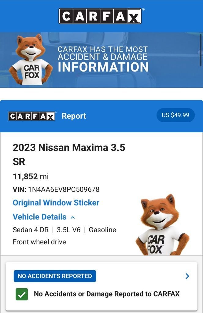 2023 Nissan Maxima SR