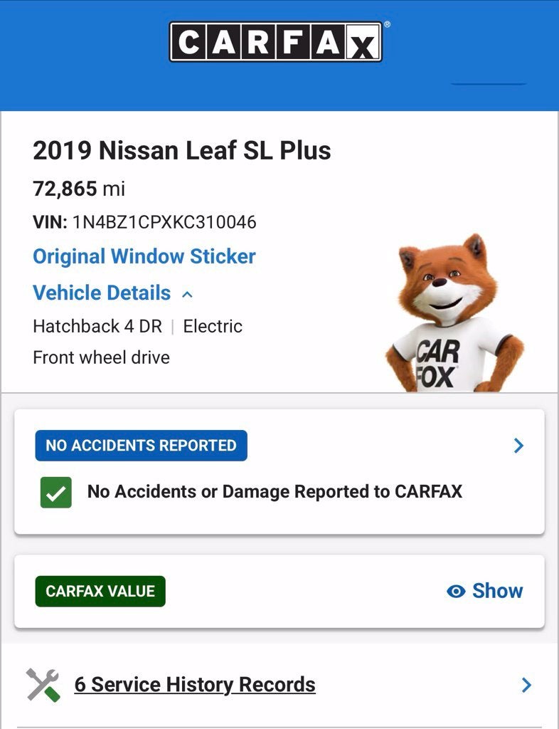 2019 Nissan Leaf SL Plus