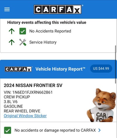 2024 Nissan Frontier SV