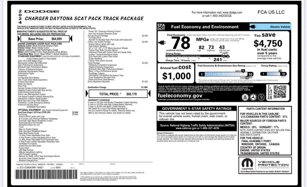 2024 Dodge Charger R/T Scat Pack
