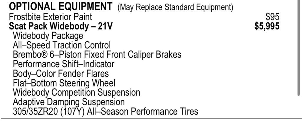 2022 Dodge Charger R/T Scat Pack Widebody
