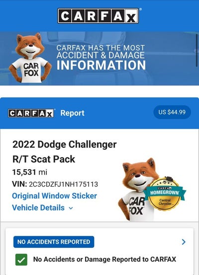 2022 Dodge Challenger R/T Scat Pack