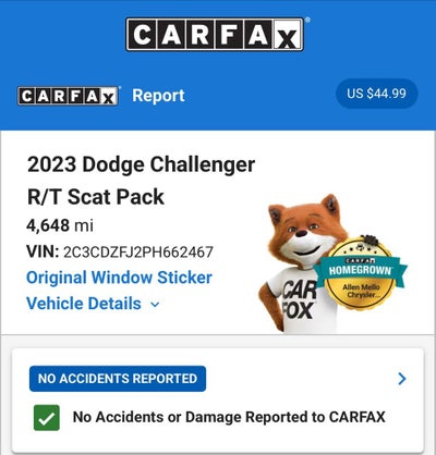 2023 Dodge Challenger R/T Scat Pack