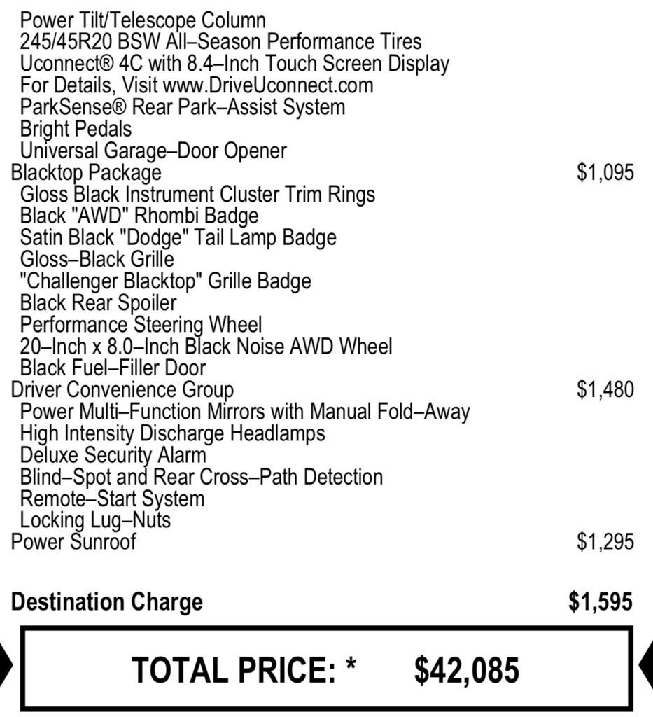 2022 Dodge Challenger SXT