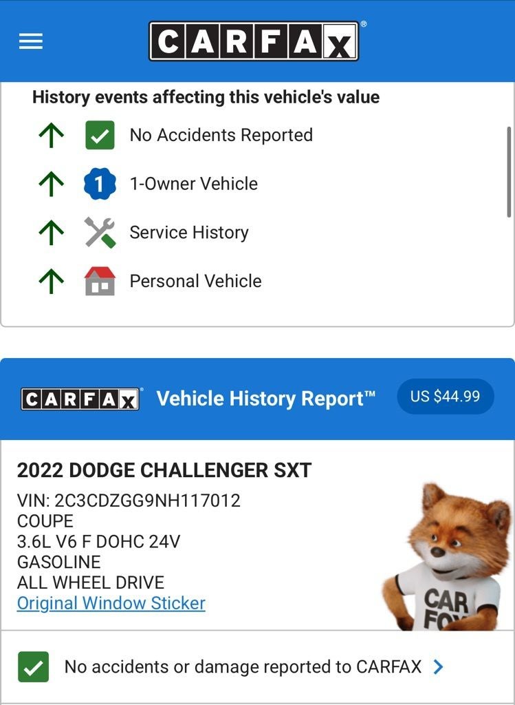 2022 Dodge Challenger SXT