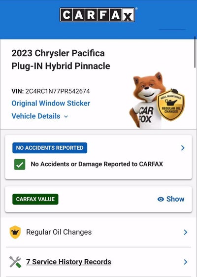 2023 Chrysler Pacifica Hybrid Pinnacle