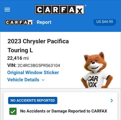 2023 Chrysler Pacifica Touring L