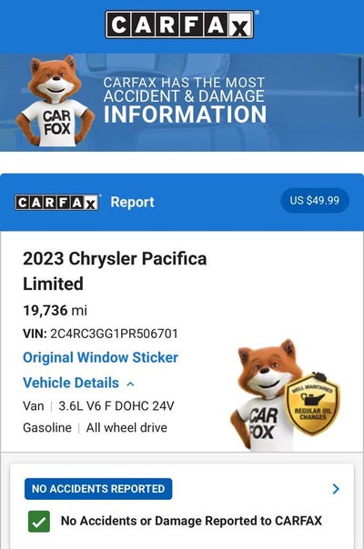 2023 Chrysler Pacifica Limited