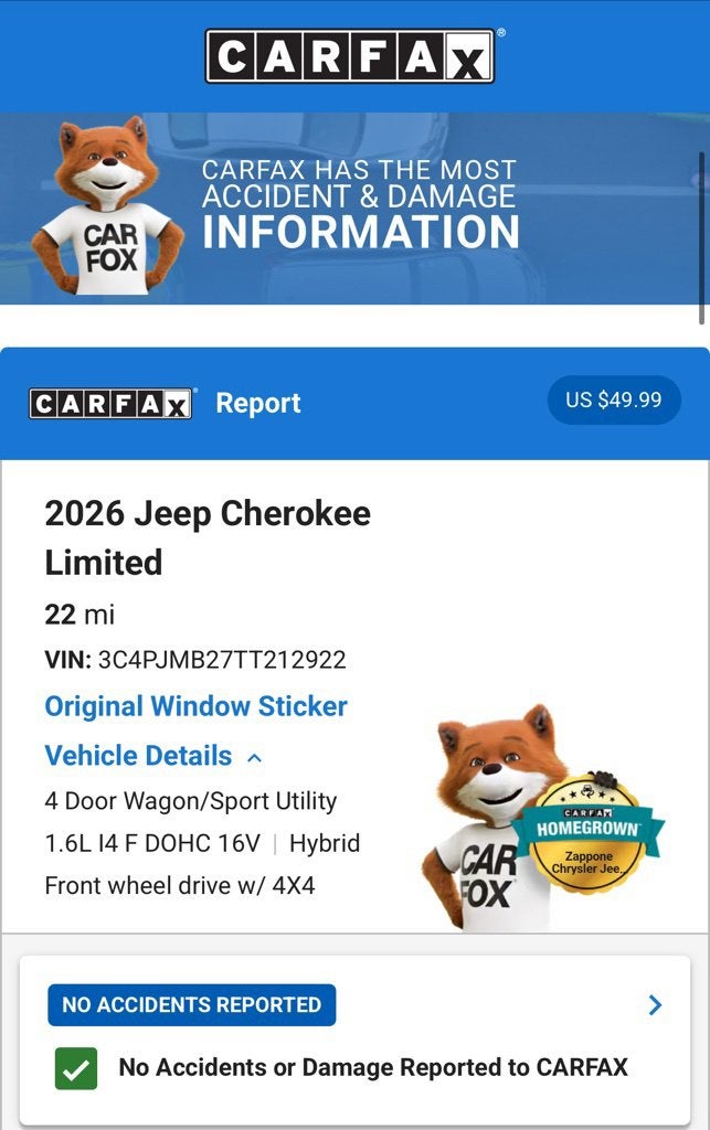 2026 Jeep Cherokee Limited