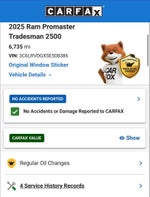 2025 RAM ProMaster 2500 High Roof