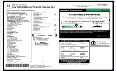 2021 RAM 2500 Tradesman