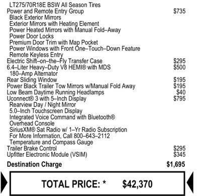 2018 RAM 2500 Tradesman