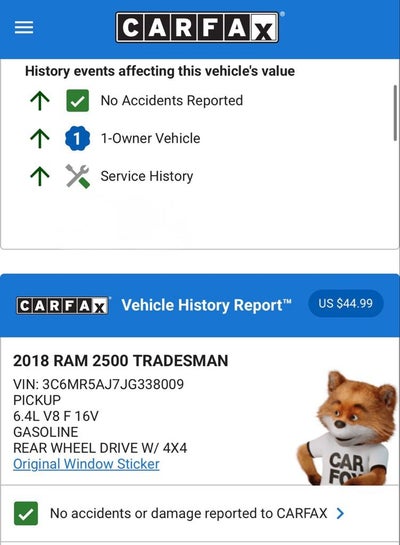 2018 RAM 2500 Tradesman