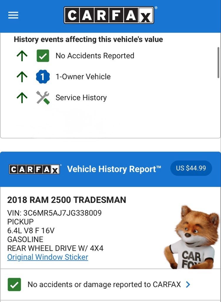 2018 RAM 2500 Tradesman