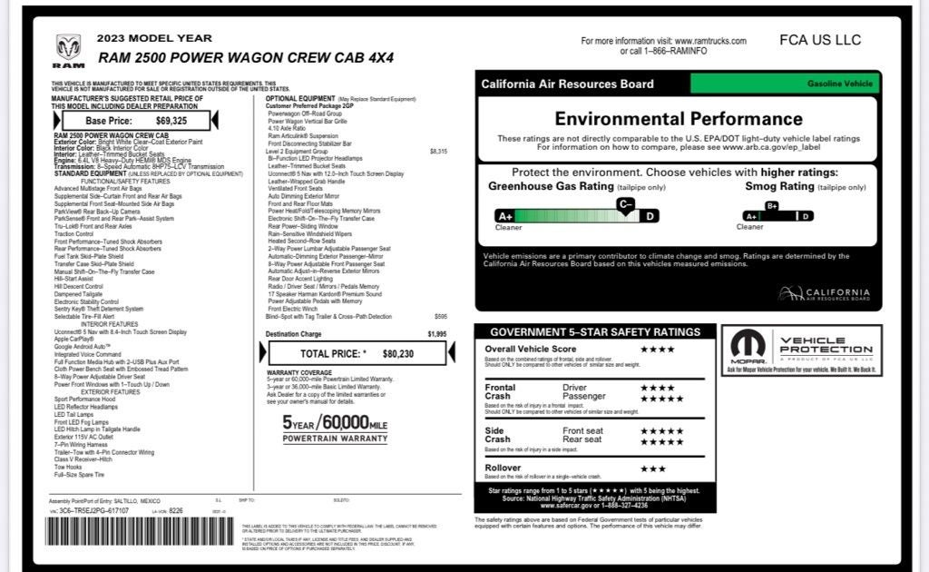 2023 RAM 2500 Power Wagon