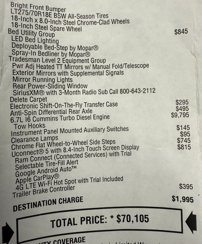 2024 RAM 2500 Tradesman