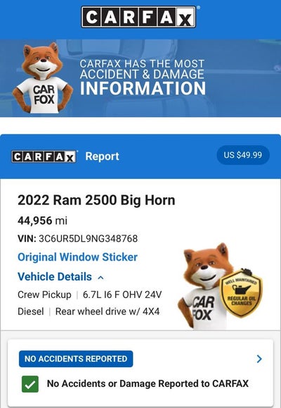 2022 RAM 2500 Big Horn
